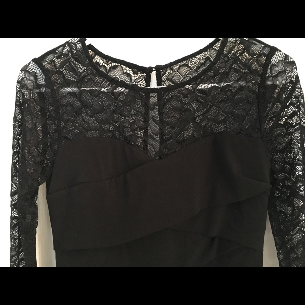 Lace top, layered LBD